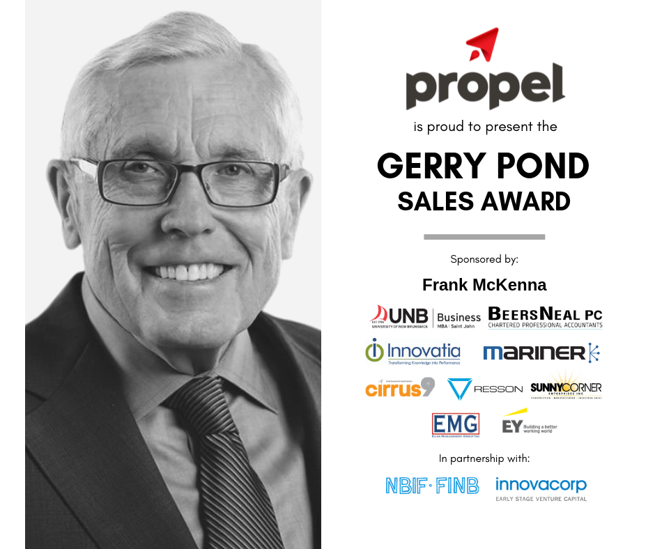 Propel creates sales award in recognition of Gerry Pond